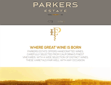 Tablet Screenshot of parkersestate.com